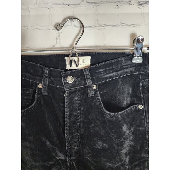 Free People We The Free Stella Velvet Pants Skinny Leg Button Fly Size 25 - Picture 4 of 8